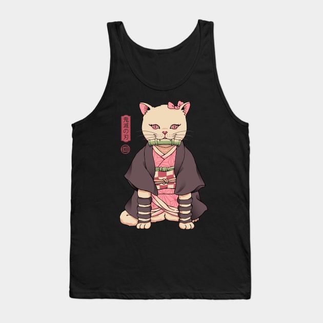 Demon Cat Girl Tank Top by Vincent Trinidad Art